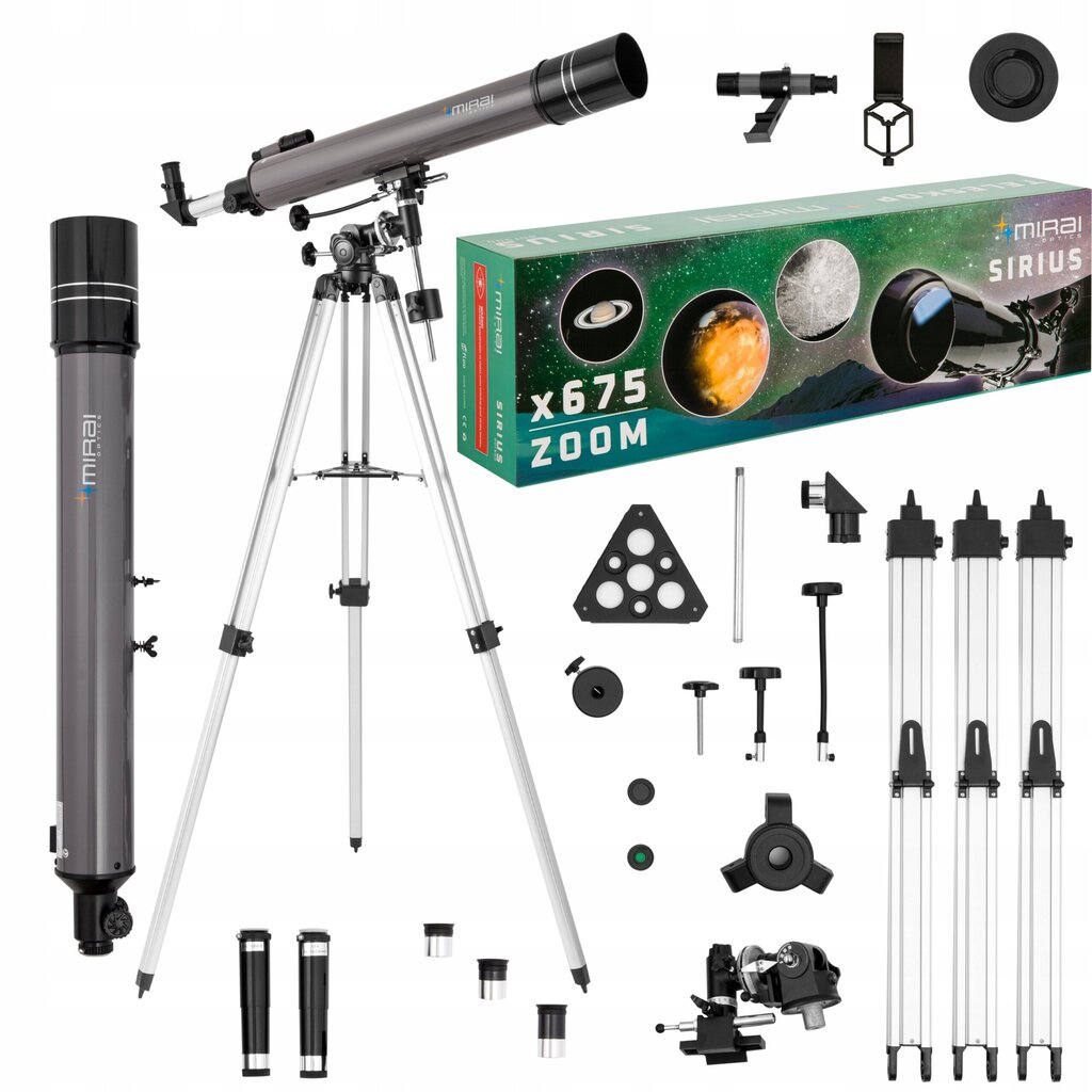 Mirai optics Sirius cena un informācija | Teleskopi un mikroskopi | 220.lv