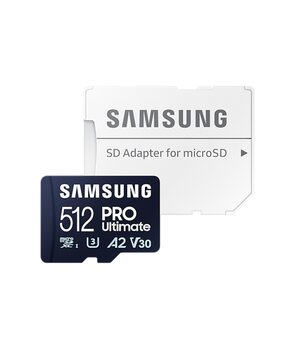 Samsung MicroSD SDXC 512GB Pro Ultimate 200MB/s / 130MB/s цена и информация | Карты памяти для фотоаппаратов | 220.lv