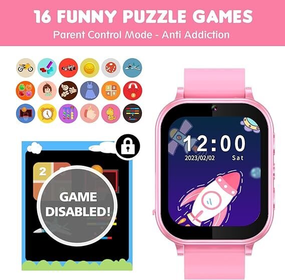 Bērnu pulkstenis Happyjoe Qamano rozā cena un informācija | Viedpulksteņi (smartwatch) | 220.lv