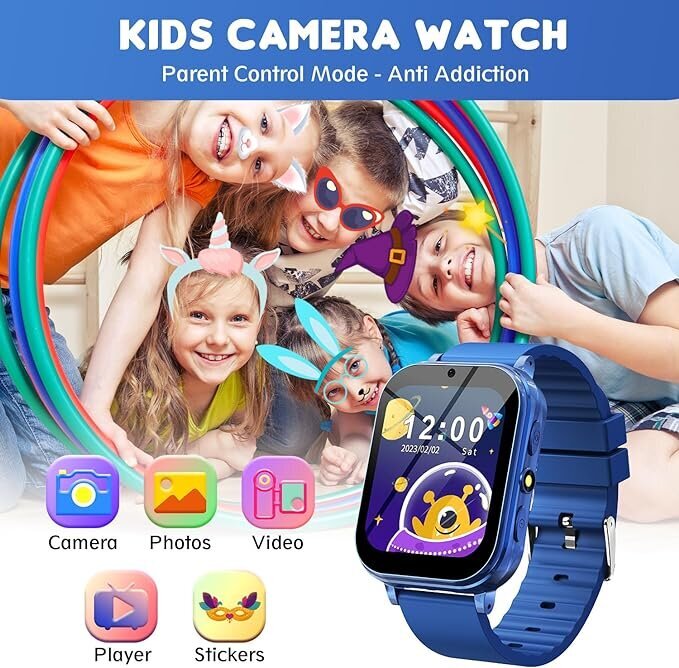 Bērnu pulkstenis Happyjoe Qamano tumši zils cena un informācija | Viedpulksteņi (smartwatch) | 220.lv