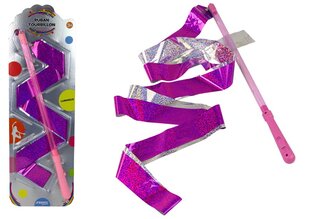 Spīdīga deju lenta, 2,4 m, rozā cena un informācija | Attīstošās rotaļlietas | 220.lv