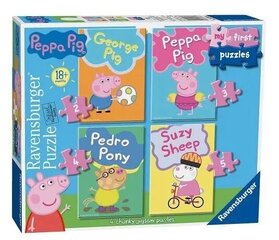 Puzle Peppa Pig/Cūciņa Pepa Ravensburger 06960, 14 d. cena un informācija | Puzles, 3D puzles | 220.lv