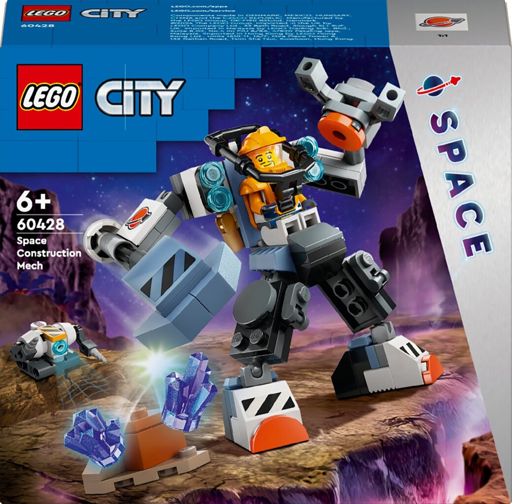 60428 LEGO® City Kosmosa būvēšanas robots cena un informācija | Konstruktori | 220.lv