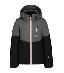 Детская лыжная куртка Icepeak Lanett 180 г 50064-4*990 6438549468687, черная/серая цена и информация | Куртки для мальчиков | 220.lv