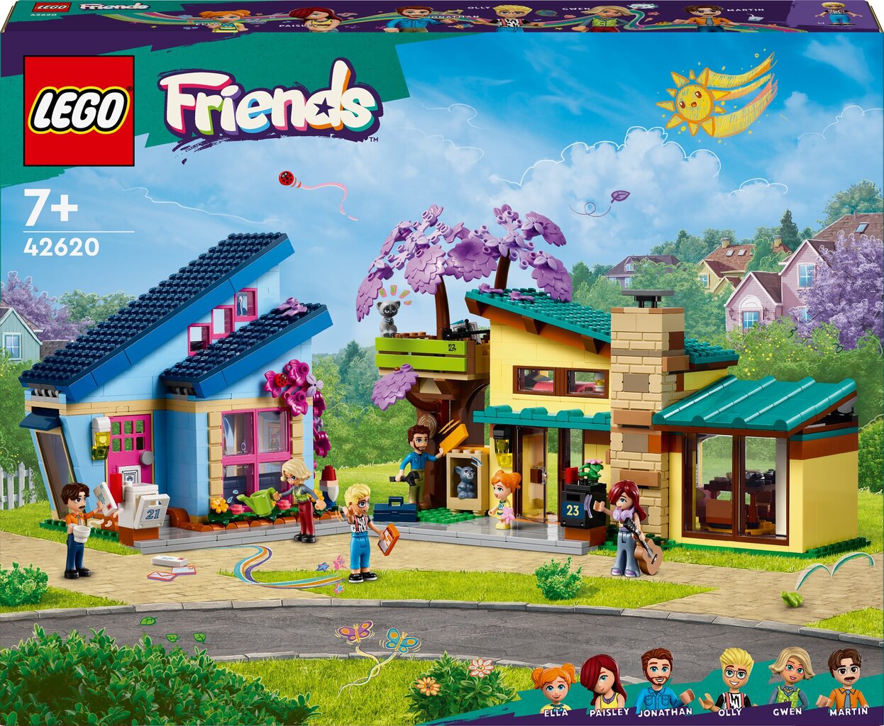 42620 LEGO® Friends Дом семей Олио и Пейзле цена | 220.lv