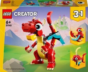 31145 LEGO® Creator Sarkanais pūķis cena un informācija | Konstruktori | 220.lv