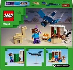 21251 LEGO® Minecraft Styvo ekspedīcija tuksnesī cena un informācija | Konstruktori | 220.lv