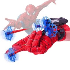 Zirnekļcilvēka cimds ar lipīgām lodēm, sarkans cena un informācija | Rotaļlietas zēniem | 220.lv