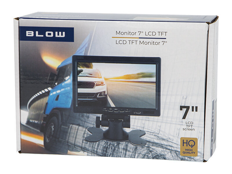 Automašīnas atpakaļgaitas kamera Blow Monitor 7 cena un informācija | Parkošanas sistēmas | 220.lv
