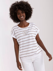 блуза rv-bz-8745.68p экру/коричневый цена и информация | Женские блузки, рубашки | 220.lv