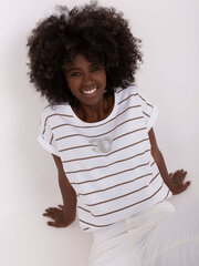 блуза rv-bz-8745.68p экру/коричневый цена и информация | Женские блузки, рубашки | 220.lv