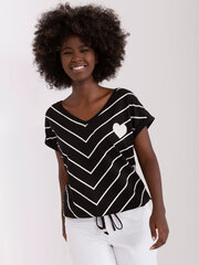 блузка rv-bz-8643.75 черная/белая цена и информация | Женские блузки, рубашки | 220.lv
