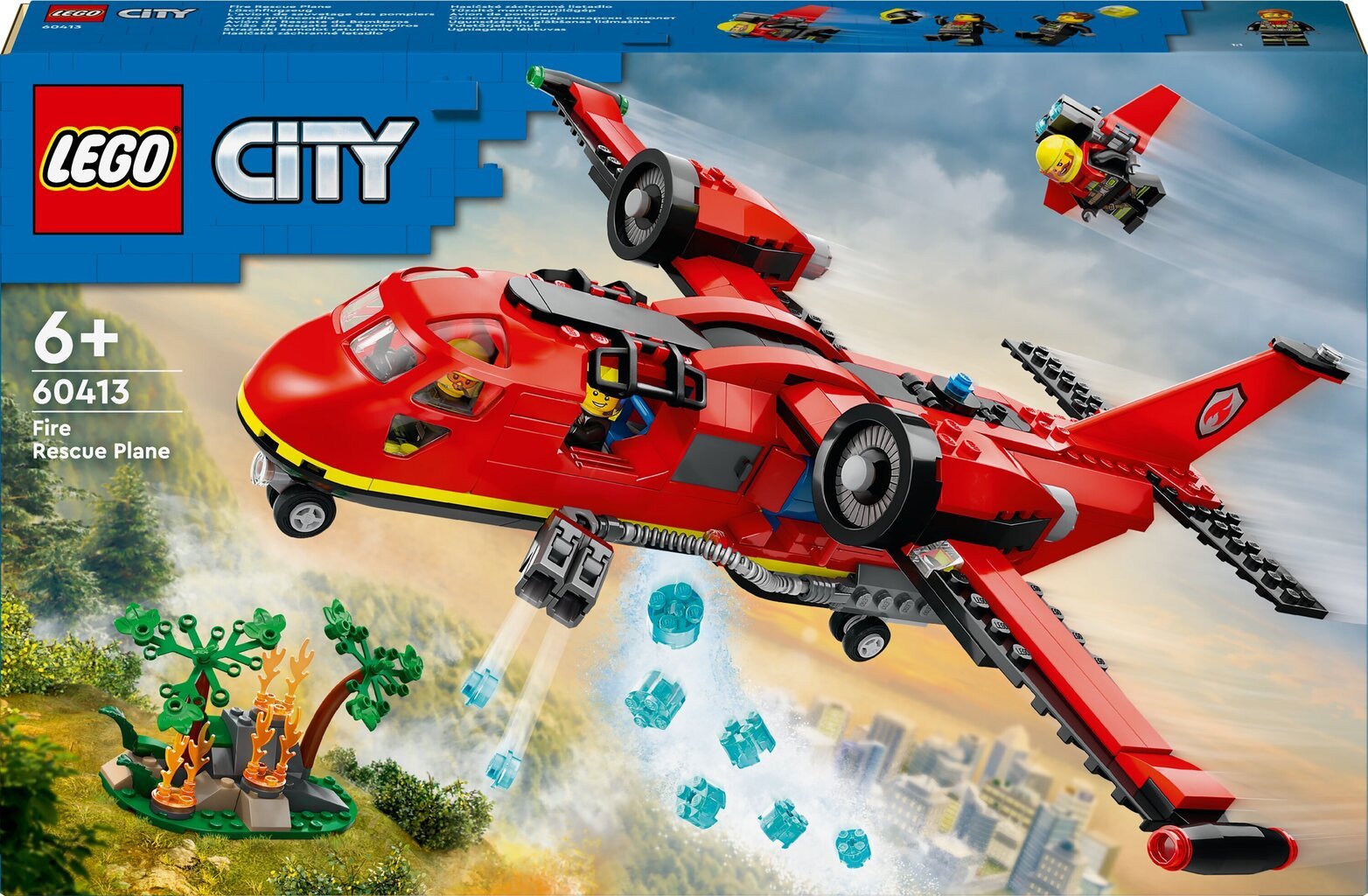 60413 LEGO® CITY Самолет пожарников цена | 220.lv