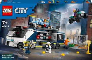 60418 Полицейский мобильный грузовик для криминальной лаборатории LEGO® City цена и информация | Конструкторы | 220.lv