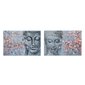 Divu daļu Canvas DKD Home Decor, Buda Austrumniecisks cena un informācija | Gleznas | 220.lv