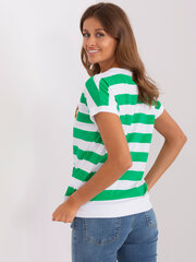блуза rv-bz-8734.25 белая/зеленая цена и информация | Женские блузки, рубашки | 220.lv
