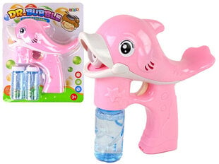 Ziepju burbuļu aparāts Delfīns Lean Toys, rozā cena un informācija | Ūdens, smilšu un pludmales rotaļlietas | 220.lv