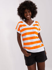 блузка rv-bz-8833.38p белая/оранжевая цена и информация | Женские блузки, рубашки | 220.lv