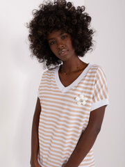 блузка rv-bz-8740.42p белая/бежевая цена и информация | Женские блузки, рубашки | 220.lv