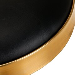 Kosmētikas taburete H7 zelta un melnā krāsā cena un informācija | Mēbeles skaistumkopšanas saloniem | 220.lv