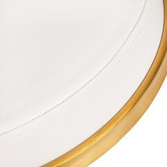 Kosmētikas taburete H4 zeltaini balta cena un informācija | Mēbeles skaistumkopšanas saloniem | 220.lv