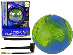 Izrakumu komplekts Lean Toys Planēta Zeme, 7 cm cena un informācija | Attīstošās rotaļlietas | 220.lv