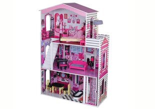 Koka leļļu namiņš Villa Kamelia, rozā cena un informācija | Rotaļlietas meitenēm | 220.lv