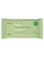 Cutania Skin Control Wipes - Dermatoloģiskās Salvetes Ar Antimikrobiālu Iedarbību 24 gb cena un informācija | Kopšanas līdzekļi dzīvniekiem | 220.lv