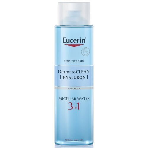 Micelārais ūdens Eucerin DermatoClean 3in1, 400ml cena un informācija | Sejas ādas kopšana | 220.lv