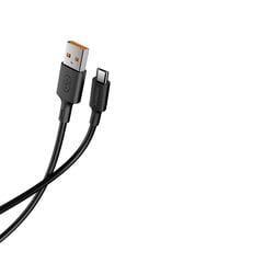 Riversong kabelis Zeta USB - microUSB 1,0m 2,4A juodas CM118 цена и информация | Кабели для телефонов | 220.lv