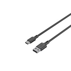 Riversong kabelis Zeta USB - USB-C 1,0m 2,4A melns CT118 cena un informācija | Savienotājkabeļi | 220.lv