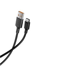 Riversong kabelis Zeta USB - USB-C 1,0m 2,4A melns CT118 cena un informācija | Savienotājkabeļi | 220.lv
