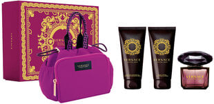 Kosmētikas komplekts Versace Crystal Noir sievietēm: tualetes ūdens EDT, 90 ml + ķermeņa losjons, 100 ml + dušas želeja, 100 ml + cena un informācija | Versace Smaržas, kosmētika | 220.lv