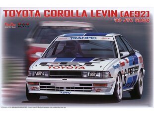 Сборная пластиковая модель. NuNu - Toyota Corolla Levin [AE92] '89 JTC SUGO, 1/24, 24039 цена и информация | Конструкторы и кубики | 220.lv