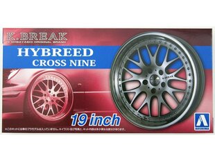 Комплект колес Aoshima K. Break Hybreed Cross Nine 19", 1/24, 06114 цена и информация | Конструкторы и кубики | 220.lv