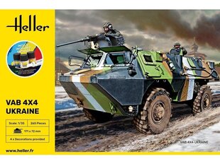 Dāvanu komplekts Heller - VAB 4x4 Ukraine, 1/35, 57130 cena un informācija | Konstruktori | 220.lv