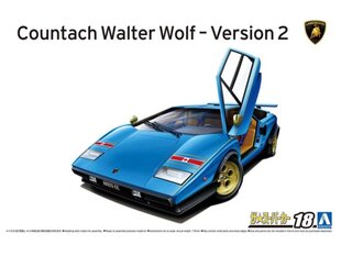Aoshima - Lamborghini Countach Walter Wolf - Version 2, 1/24, 06383 цена и информация | Конструкторы и кубики | 220.lv