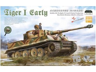 Konstruktors Border Model - Tiger I Early Das Reich Division, 1/72, 7203 цена и информация | Конструкторы и кубики | 220.lv