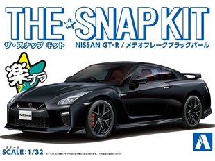 Aoshima - The Snap Kit Nissan R35 GT-R Meteor Flake Black Pearl, 1/32, 05640 цена и информация | Конструкторы и кубики | 220.lv