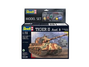 Konstruktors Revell - Tiger II Ausf. B dovanų komplektas, 1/72, 63129 cena un informācija | Konstruktori | 220.lv