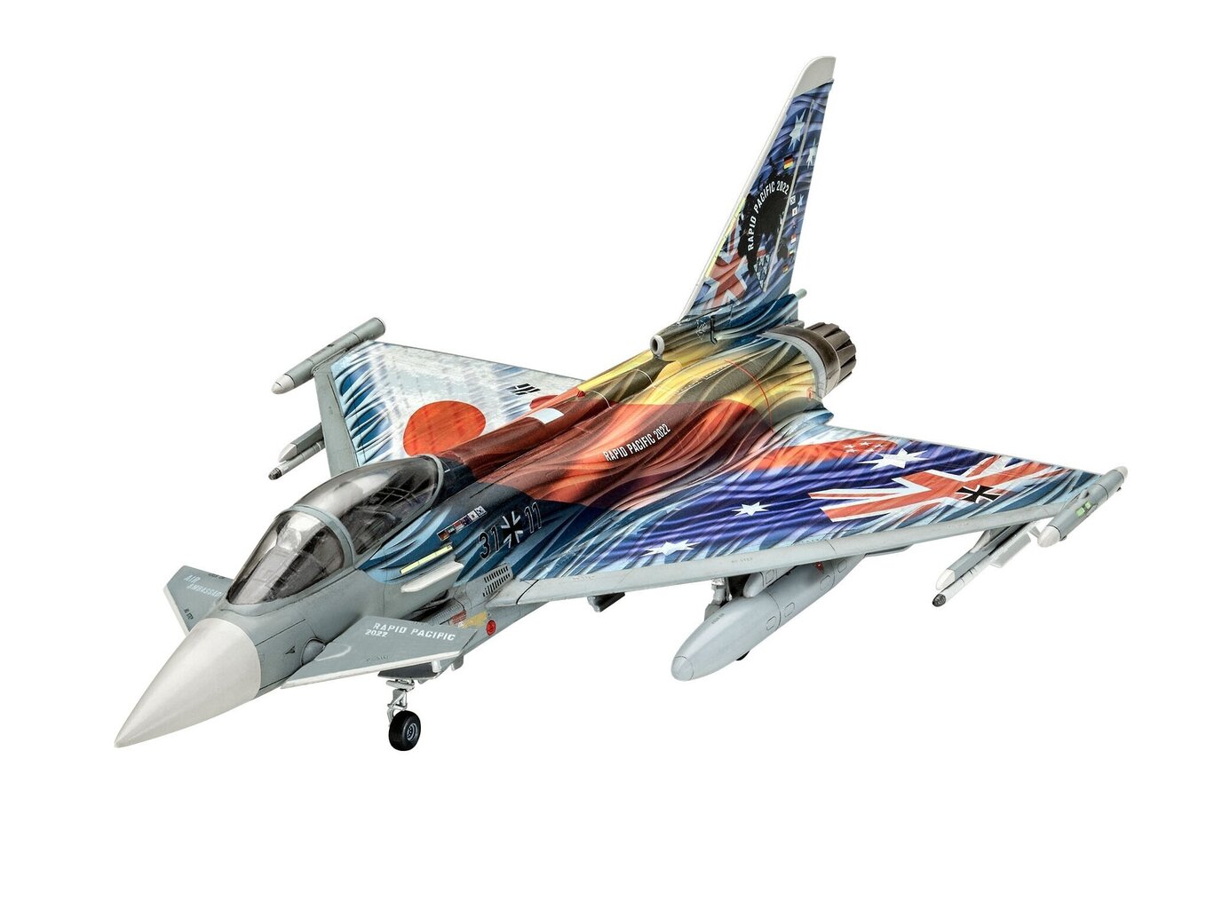 Konstruktors Revell - Eurofighter Rapid Pacific Exclusive Edition, 1/72, 05649 cena un informācija | Konstruktori | 220.lv