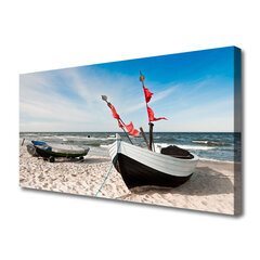 Reprodukcija Laivu pludmales ainava цена и информация | Картины | 220.lv