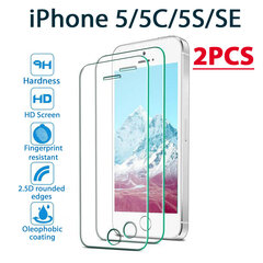 Защитное стекло PRO+ 9H Tempered Glass Screen Protector (2pcs pack) для Apple iPhone 5/5C/5S/SE цена и информация | Защитные пленки для телефонов | 220.lv