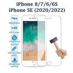 Защитное стекло PRO+ 9H Tempered Glass Screen Protector (1pcs pack) для Apple iPhone 6/6S/7/8/SE 2020/SE 2022 цена и информация | Защитные пленки для телефонов | 220.lv