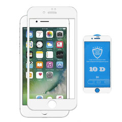 Защитное стекло 10D PRO+ 9H Tempered Glass Screen Protector White Белое (1pcs pack) для Apple iPhone 6+/6S+ цена и информация | Защитные пленки для телефонов | 220.lv