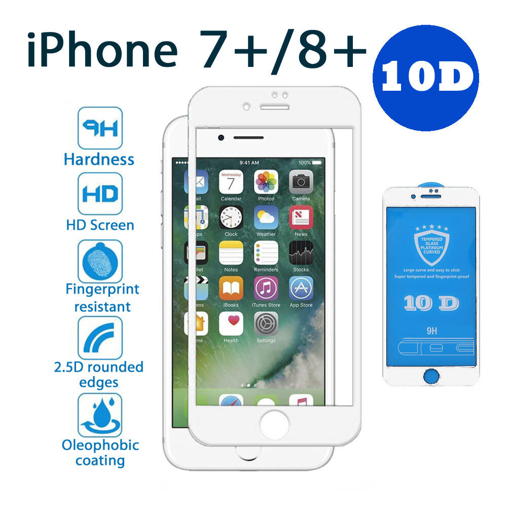 9H Pro+ Apple iPhone 7+/8+ цена и информация | Ekrāna aizsargstikli | 220.lv