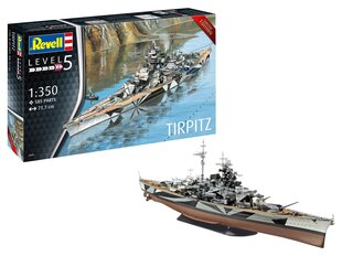 Konstruktors Revell - German Battleship Tirpitz, 1/350, 05096 cena un informācija | Konstruktori | 220.lv