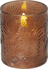 LED Pillar Candle Flamme Leaf 061-73 цена и информация | Подсвечники, свечи | 220.lv