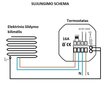 Viedais termostats Spring TR8000-1WB, termostats grīdas apsildei, melns цена и информация | Siltās grīdas | 220.lv