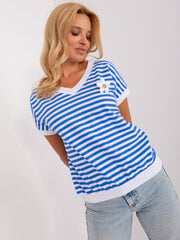 блузка rv-bz-8740.42p белая/д.синяя цена и информация | Женские блузки, рубашки | 220.lv